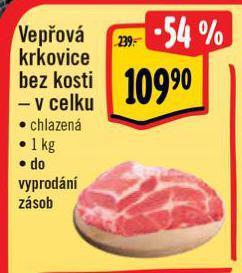 Albert Vepřová krkovice bez kosti nabídka