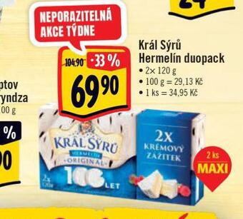 Albert Král sýrů hermelín nabídka