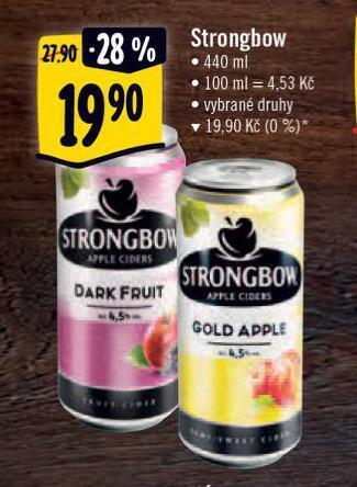 Albert Strongbow cider nabídka