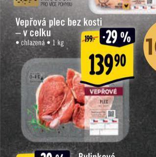 Albert Vepřová plec bez kosti nabídka