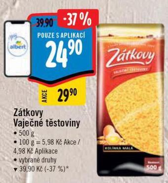 Albert Zátkovy vaječné těstoviny nabídka