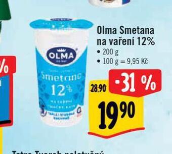 Albert Olma smetana na vaření nabídka