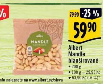 Albert Mandle blanšírované nabídka
