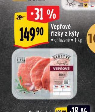 Albert Vepřové řízky z kýty nabídka