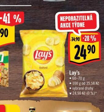 Albert Lay's chipsy nabídka