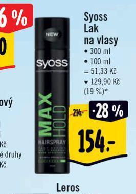 Albert Syoss lak na vlasy nabídka