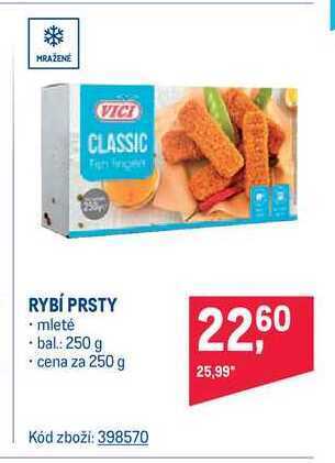 Vici classic rybí prsty mleté 250 g