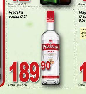 Hruška Pražská vodka nabídka