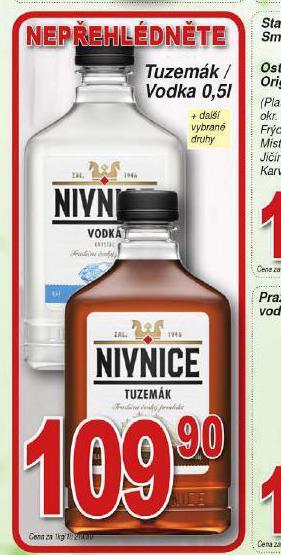 Hruška Vodka nabídka
