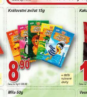 Hruška Královská zvířat čokoláda nabídka
