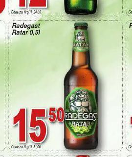 Hruška Pivo radegast ratar nabídka