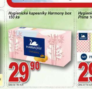Hruška Harmony hygienické kapesníky nabídka