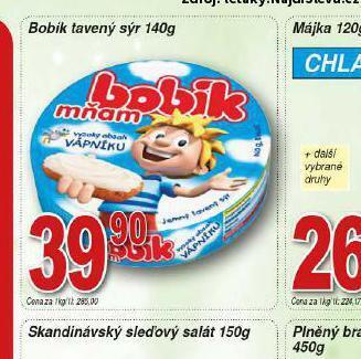 Hruška Bobík tavený sýr nabídka
