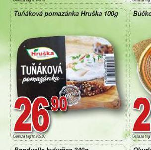 Hruška Tuňáková pomazánka hruška nabídka