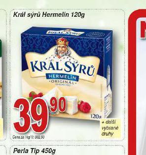 Hruška Král sýrů hermelín nabídka
