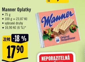 Albert Manner oplatky nabídka