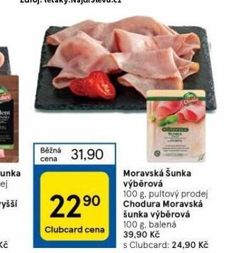 Tesco Moravská šunka výběrová nabídka