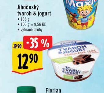 Albert Jihočeský tvaroh & jogurt nabídka