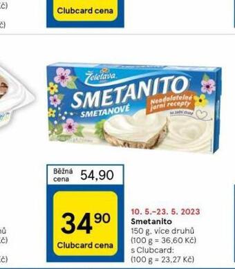 Tesco Smetanito nabídka