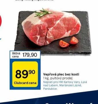 Tesco Vepřová plec bez kosti nabídka