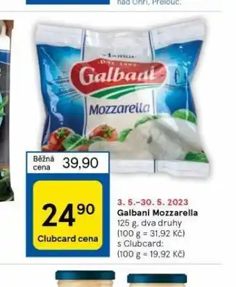 Tesco Golbani mozzarella nabídka
