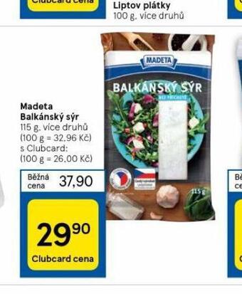 Tesco Madeta balkánský sýr nabídka