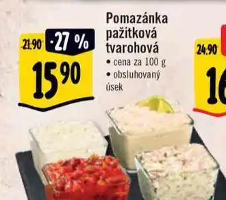 Albert Pomazánka pažitková nabídka