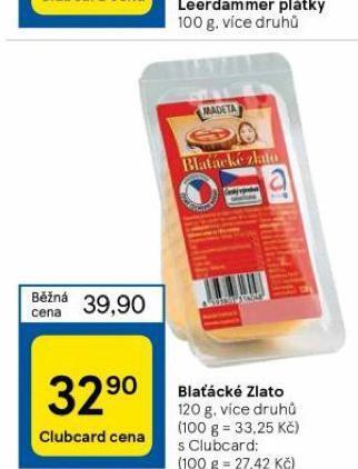 Tesco Blaťácké zlato nabídka