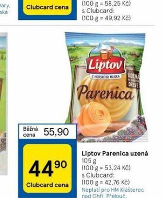 Tesco Liptov parenica uzená nabídka