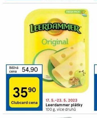 Tesco Leerdammer plátky nabídka