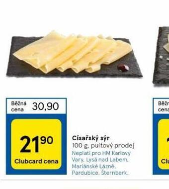 Tesco Císařský sýr nabídka