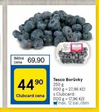 Tesco Tesco borůvky nabídka