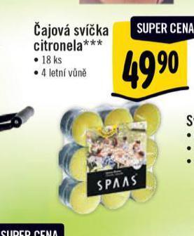 Albert Čajová svíčka citronela nabídka