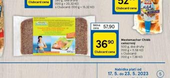Tesco Mestemacher chléb celozrnný nabídka