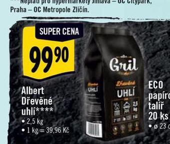 Albert Dřevěné uhlí nabídka