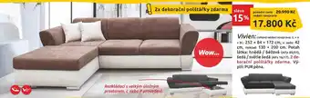 Vivien: rohová sedací souprava: š. x v.