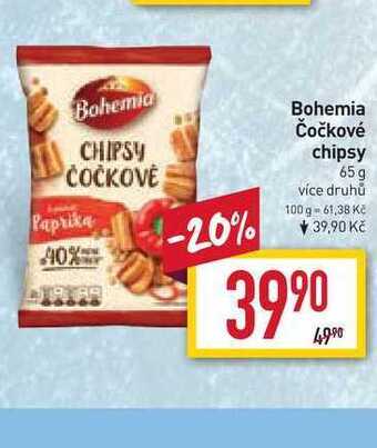 Billa Bohemia čočkové chipsy 65 g nabídka