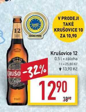 Billa Krušovice 12 0,5l nabídka