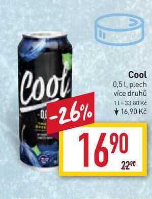 Billa Cool 0,5 l, plech nabídka