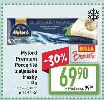 Billa Mylord premium porce filé z aljašské tresky 300 g nabídka