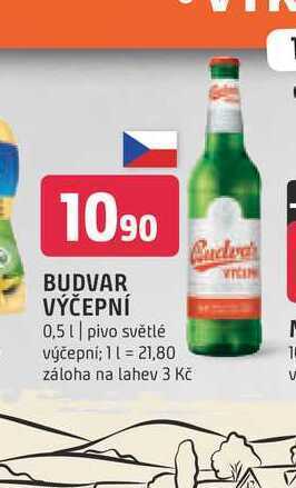 Terno Budvar výčepní 0,5 l nabídka