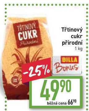 Billa Třtinový cukr přírodní 1 kg nabídka