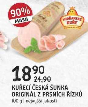 Terno Kuřecí česká šunka originál z prsních řízků 100 g nabídka