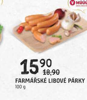 Terno Farmářské libové párky 100 g nabídka