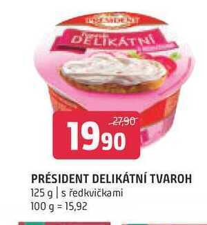 Terno Président delikátní tvaroh 125 g nabídka
