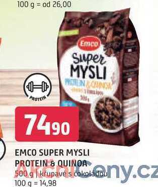 Terno Emco super mysli protein & quinoa 500 g nabídka