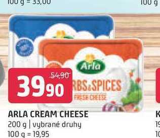Terno Arla cream cheese 200 g nabídka