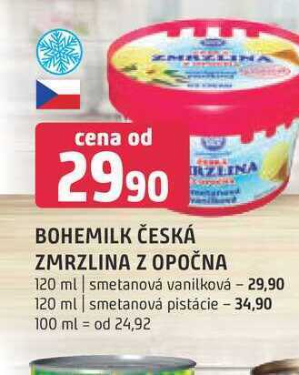 Terno Bohemilk česká zmrzlina z opočna 120 ml nabídka
