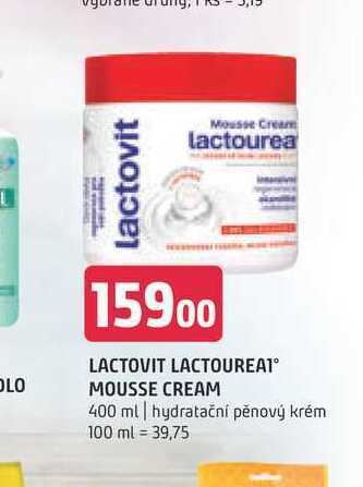 Terno Lactovit lactoureat mousse cream 400 ml nabídka