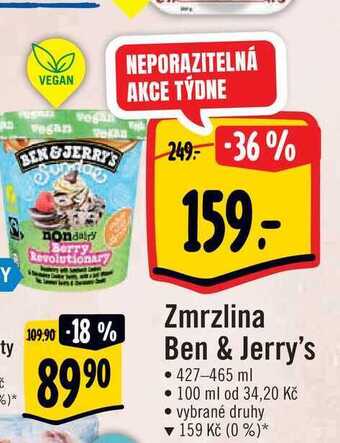 Albert Zmrzlina ben & jerry's • 427-465 ml nabídka
